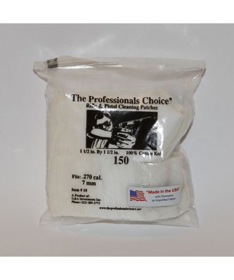 Pusselapper i Bomull Nr.18: Kaliber .270 cal./ 7mm