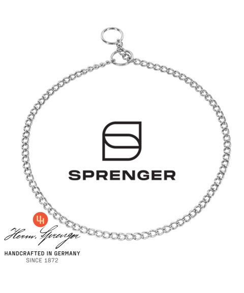 Sprenger Kjettinghalsbånd - Runde lenker - Forkrommet – 1,35 mm